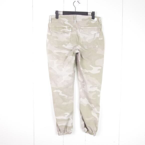 Paige Jogger Pants Womens SZ 26 Mayslie Jogger Mid Rise Camouflage Straight Leg - Picture 10 of 16